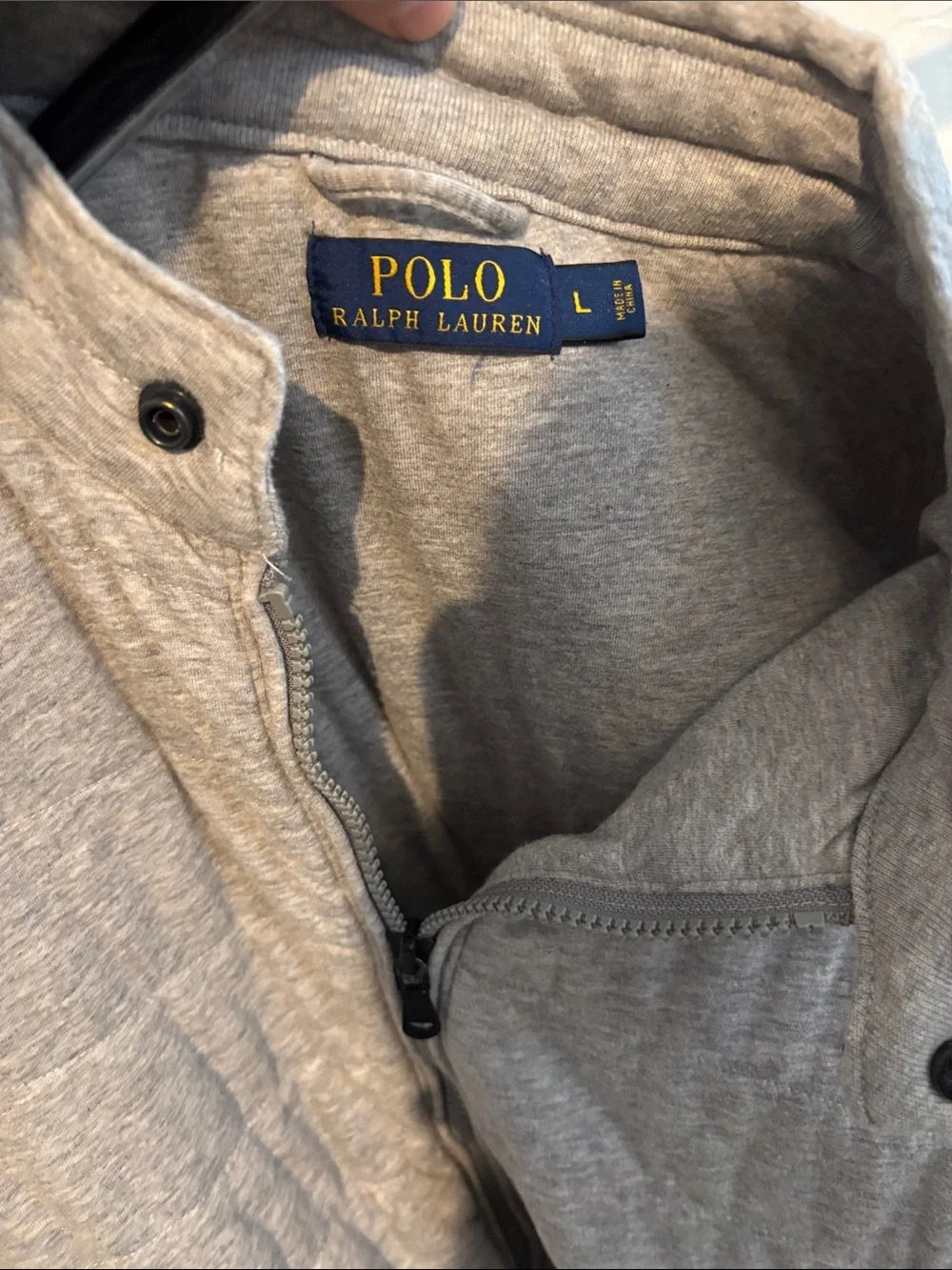 Polo by Ralph Lauren Light Gray Quilted Sleeveless Vest
